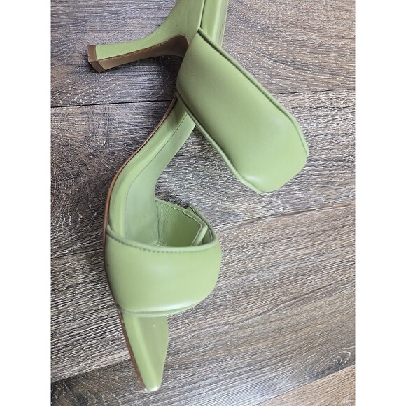 Gia Borghini GIA x Pernille Teisbaek Two Strap Padded Leather Sandals Green 37 - Picture 11 of 16